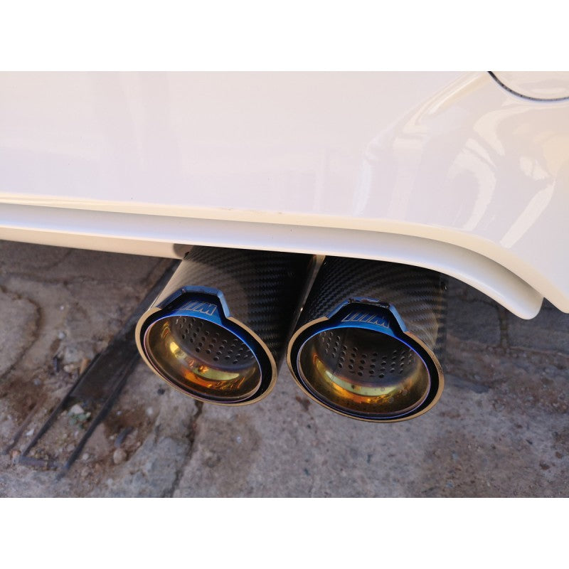 67-90mm (Blue) MP style carbon fiber tailpipe