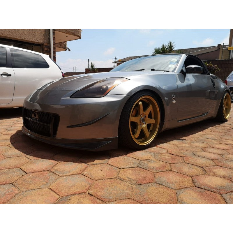 Nissan 350Z Nismo V2 style front bumper w/carbon lip & canards