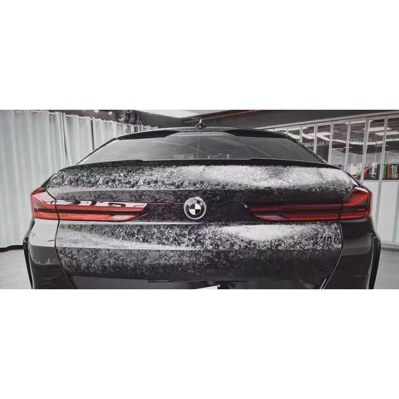 PET black 3D forged carbon vinyl wrap