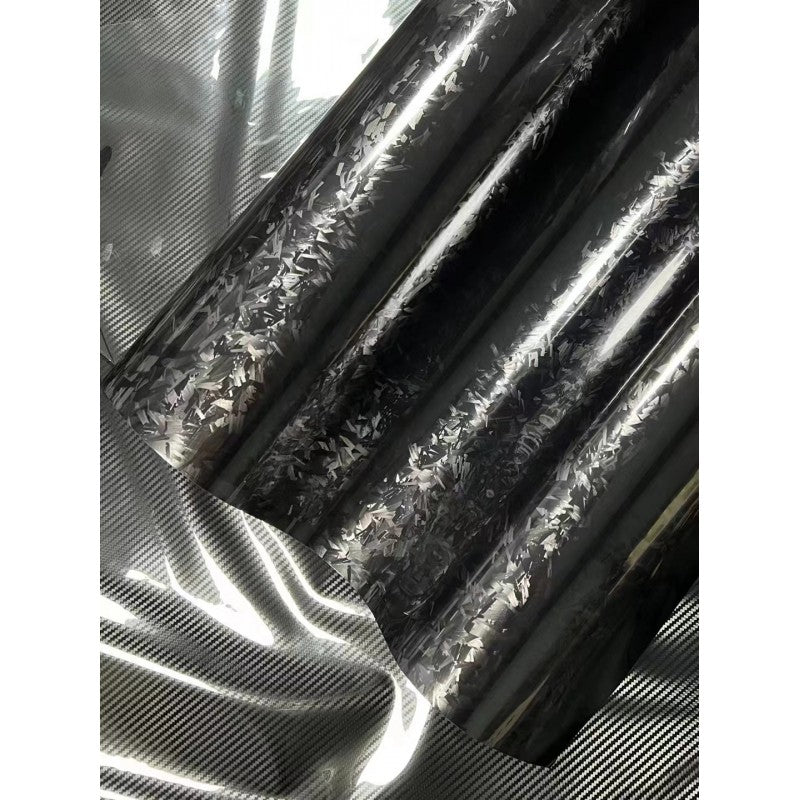 PET black 3D forged carbon vinyl wrap