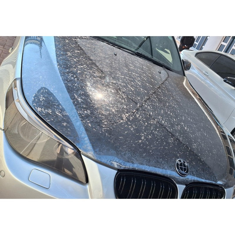 PET forged silver carbon fiber vinyl