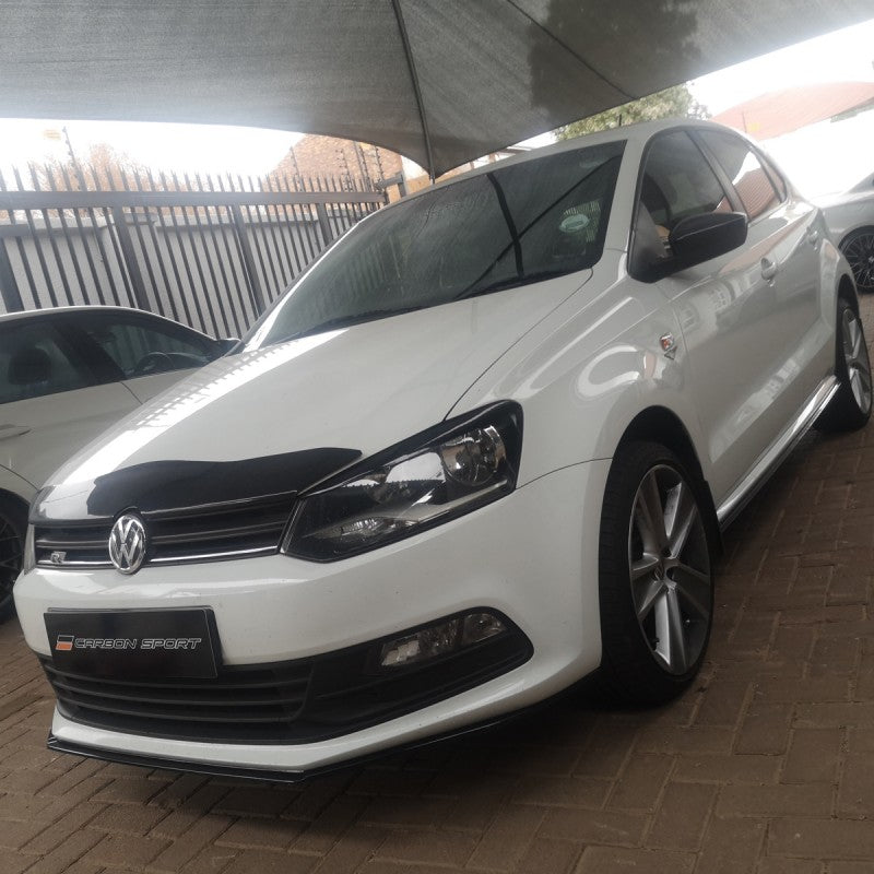 Polo 6C / 6R gloss black slimline front lip