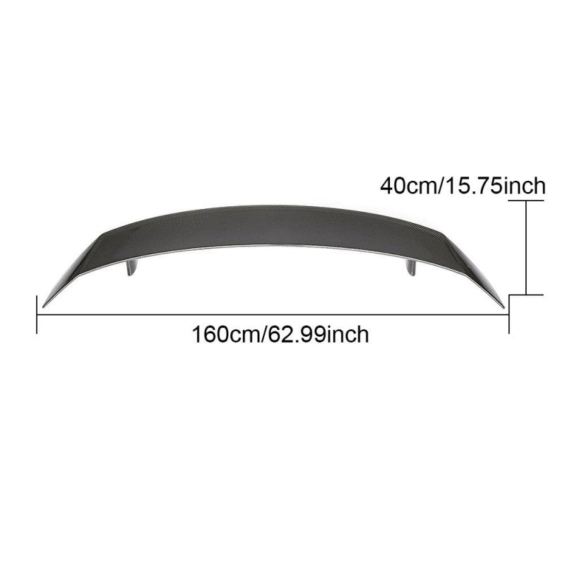R8 16-19 carbon fiber boot spoiler