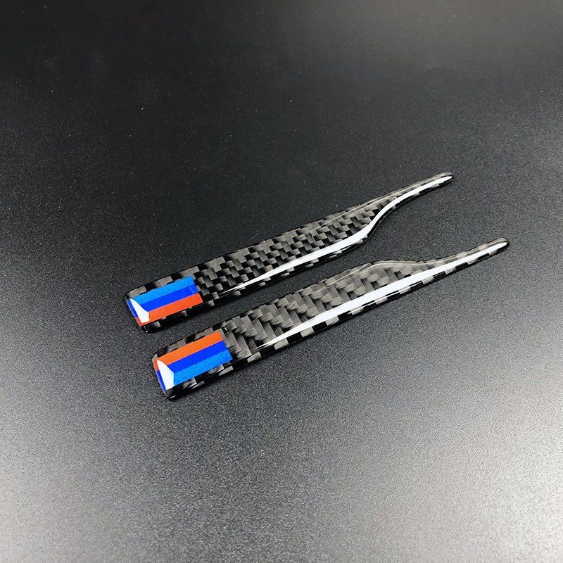 Rear view mirror anti rub carbon fiber M color strips