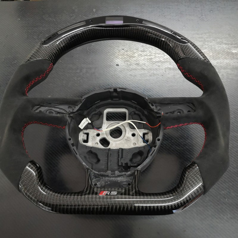RS3 RS4 RS5 12-16 OHC carbon fiber steering wheel w/LED