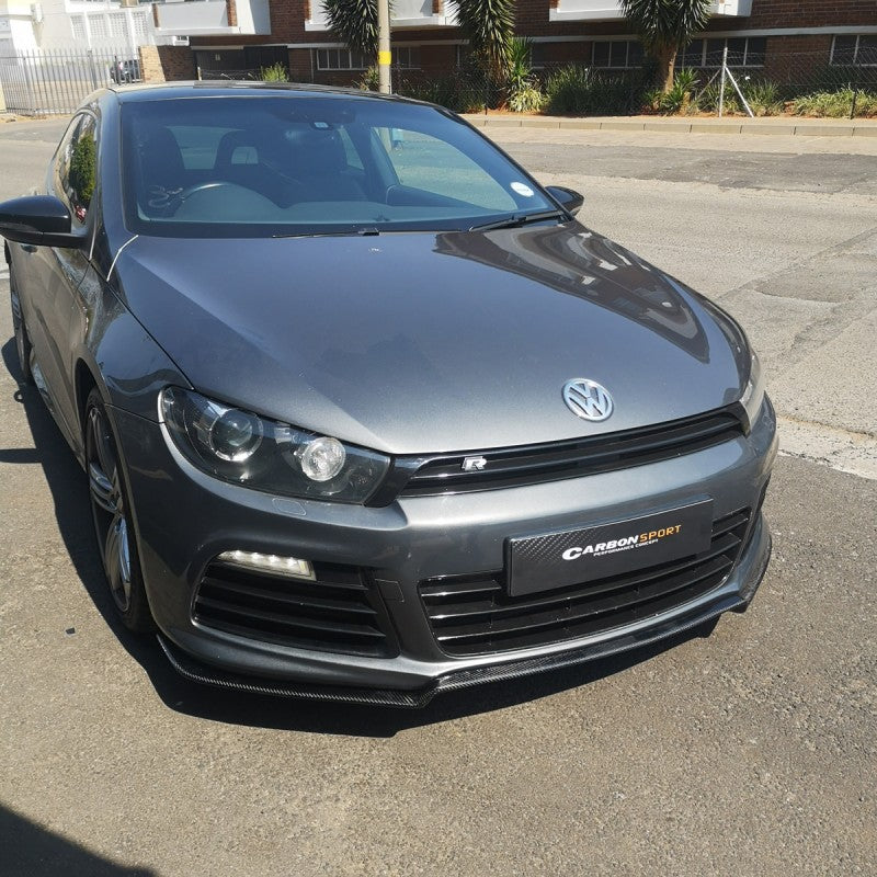Scirocco R KS-style carbon fiber front lip