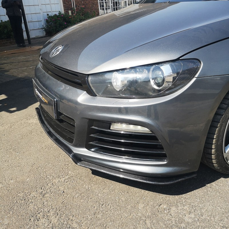 Scirocco R KS-style carbon fiber front lip
