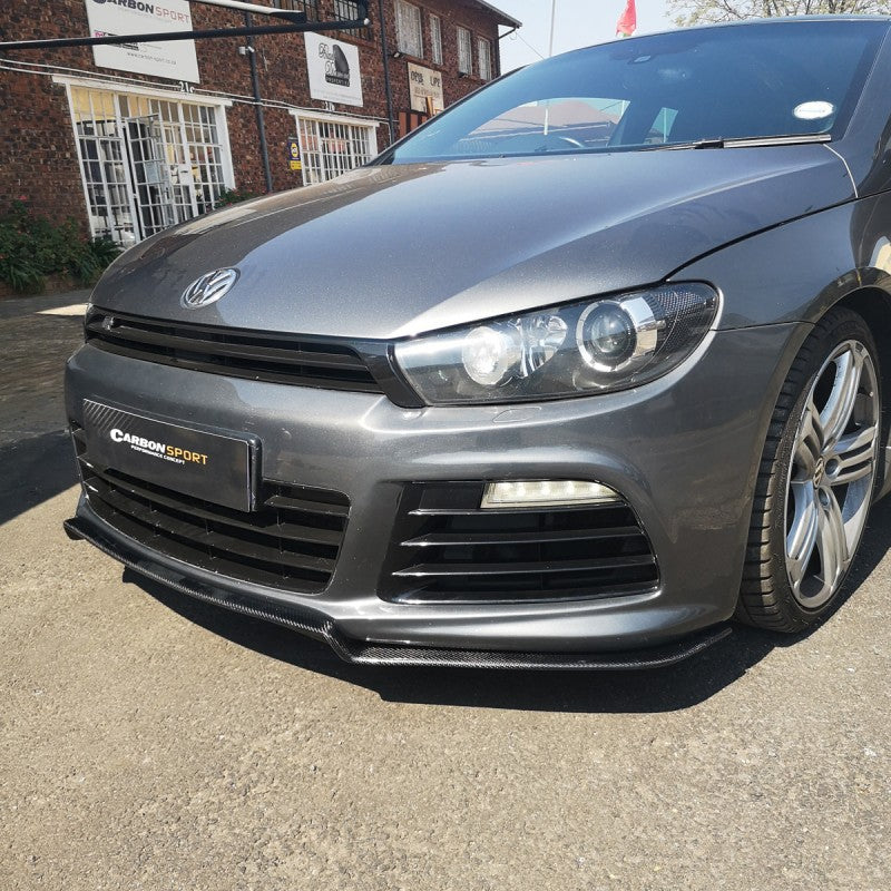 Scirocco R KS-style carbon fiber front lip