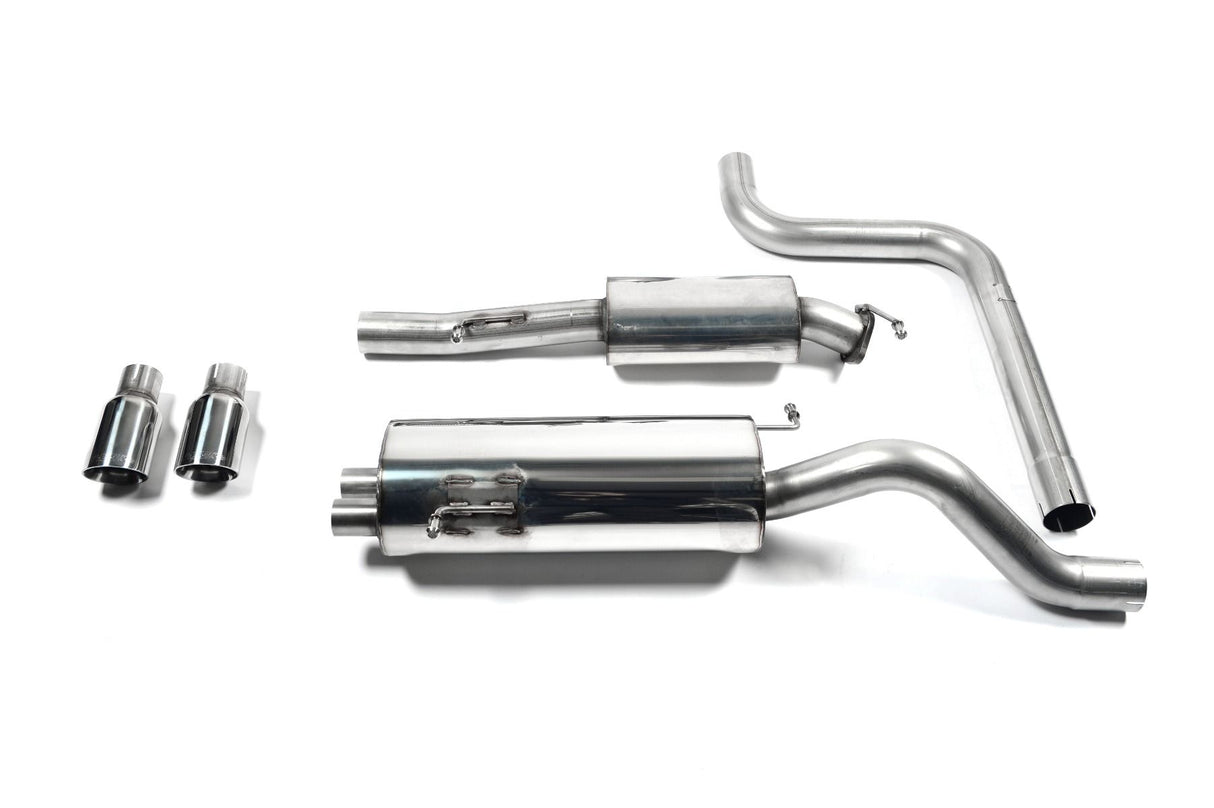MILLTEK SPORT RESONATED CAT-BACK EXHAUST SYSTEM WITH POLISHED TIPS FIESTA ST180 SEPERATE