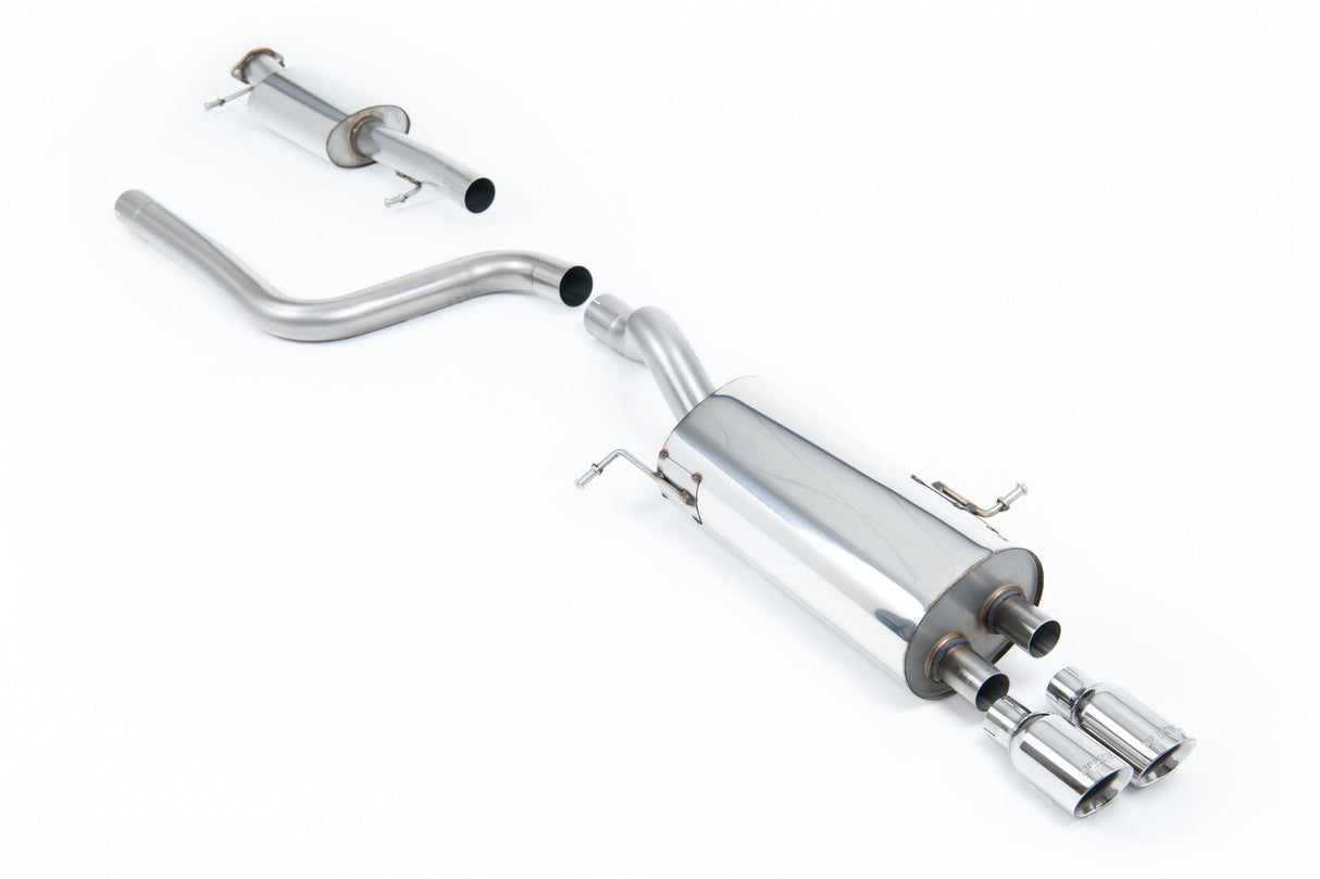 MILLTEK SPORT RESONATED CAT-BACK EXHAUST SYSTEM WITH POLISHED TIPS FIESTA ST180