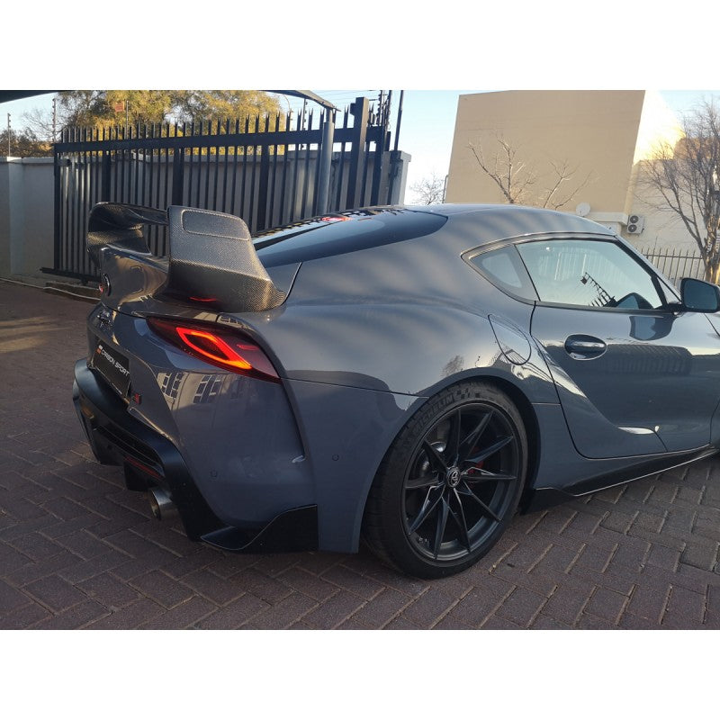 Toyota Supra A90 Hunter style carbon fiber boot spoiler