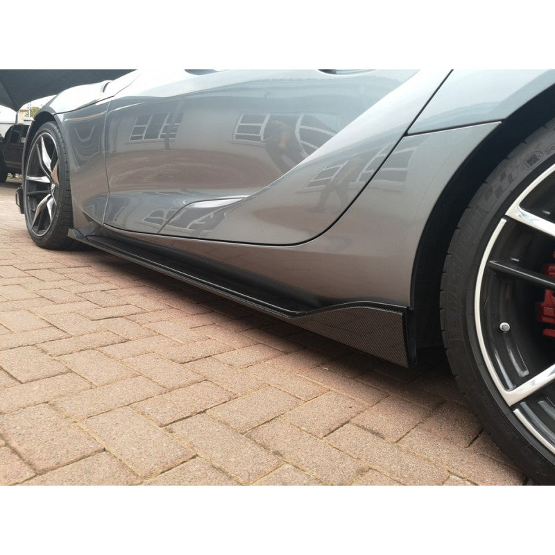 Toyota Supra A90 MZ Speed-style carbon fiber side skirts
