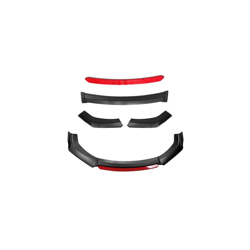 Universal 4pcs front lip (w/red)