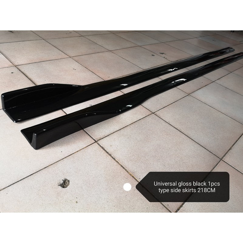 Universal side skirt extension 218cm w/wing