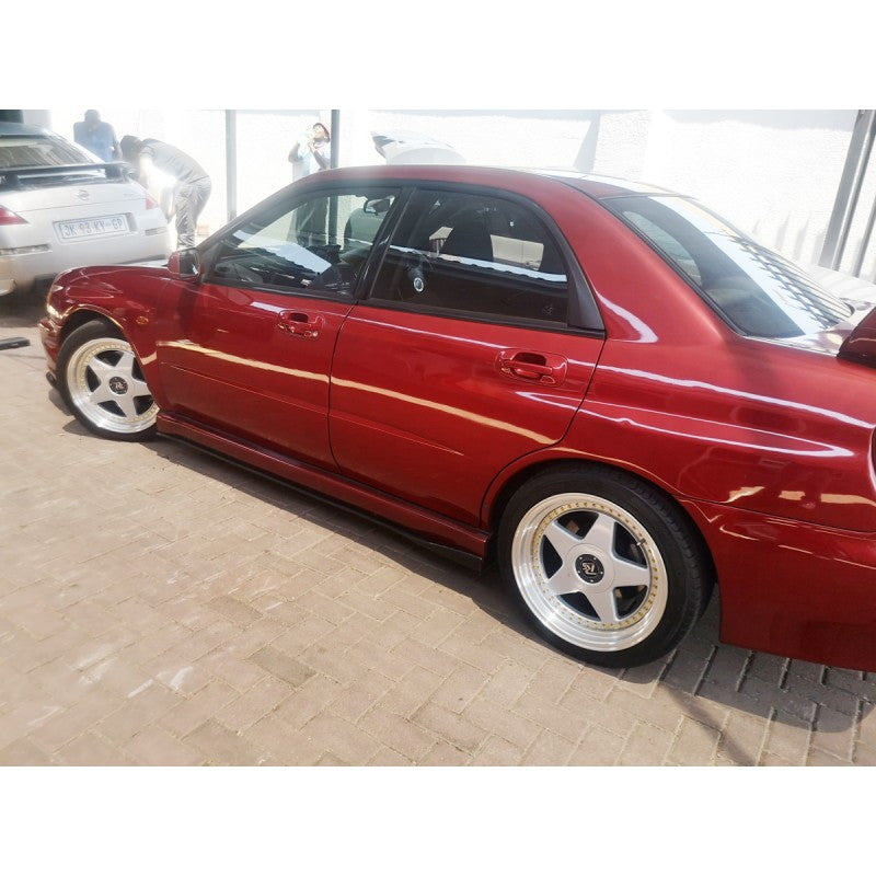 Universal side skirt extension (w/wing matt black)