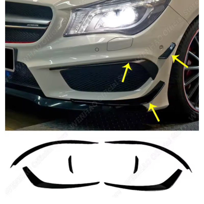 W117 AMG 6pcs front bumper canards