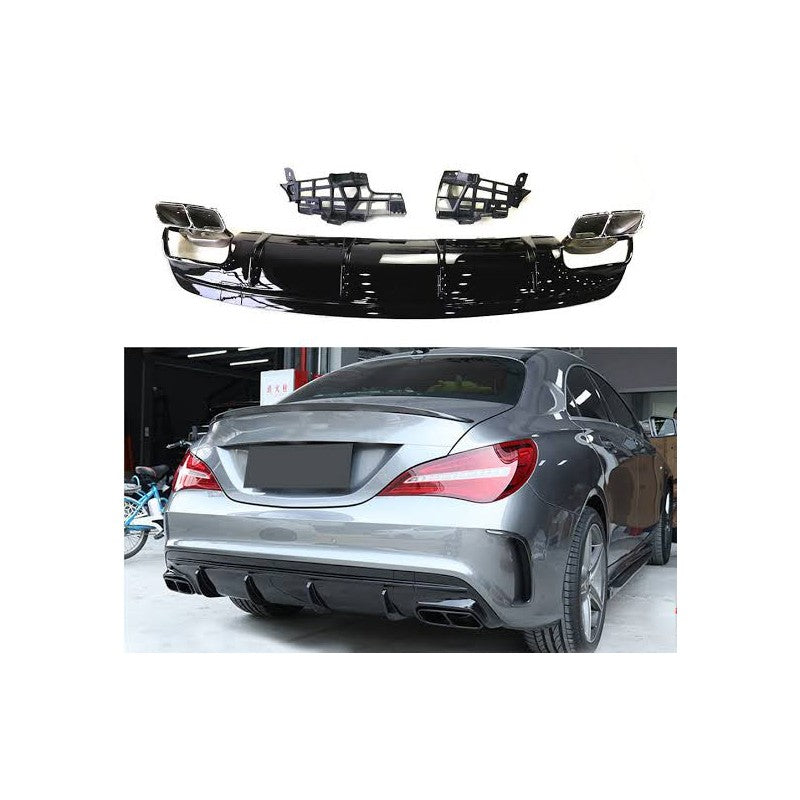 W117 CLA AMG rear diffuser w/tailpipe