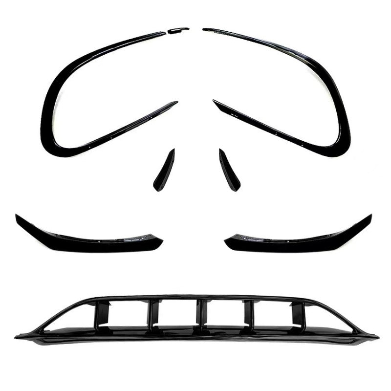W117 facelift 16-18 8pcs front lip & canards