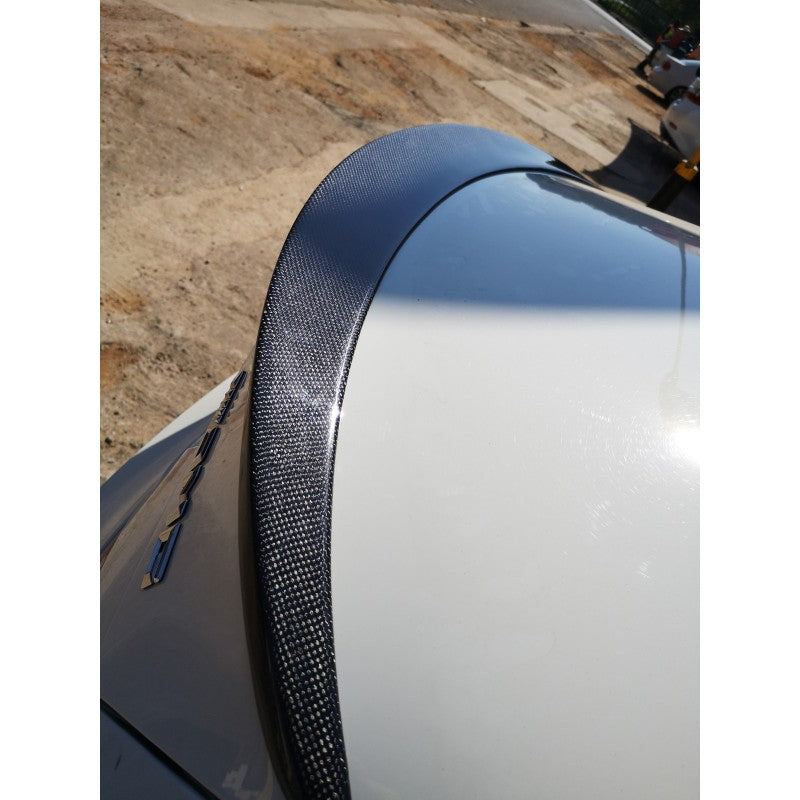 W117 P style carbon fiber boot spoiler