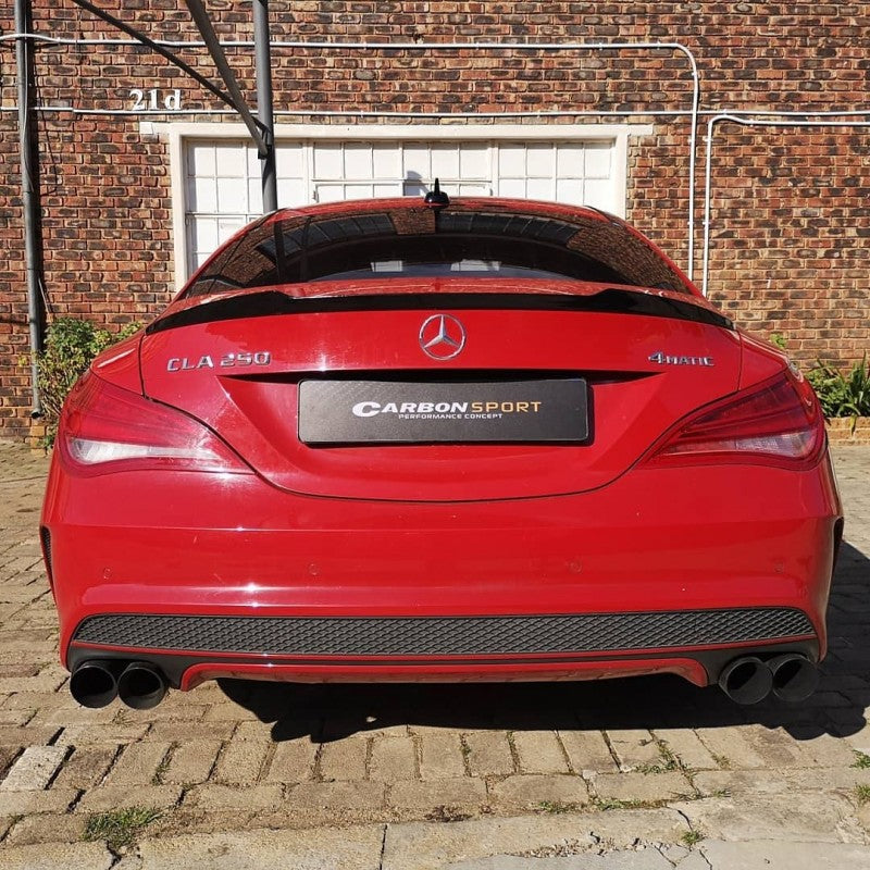 W117 V style boot spoiler