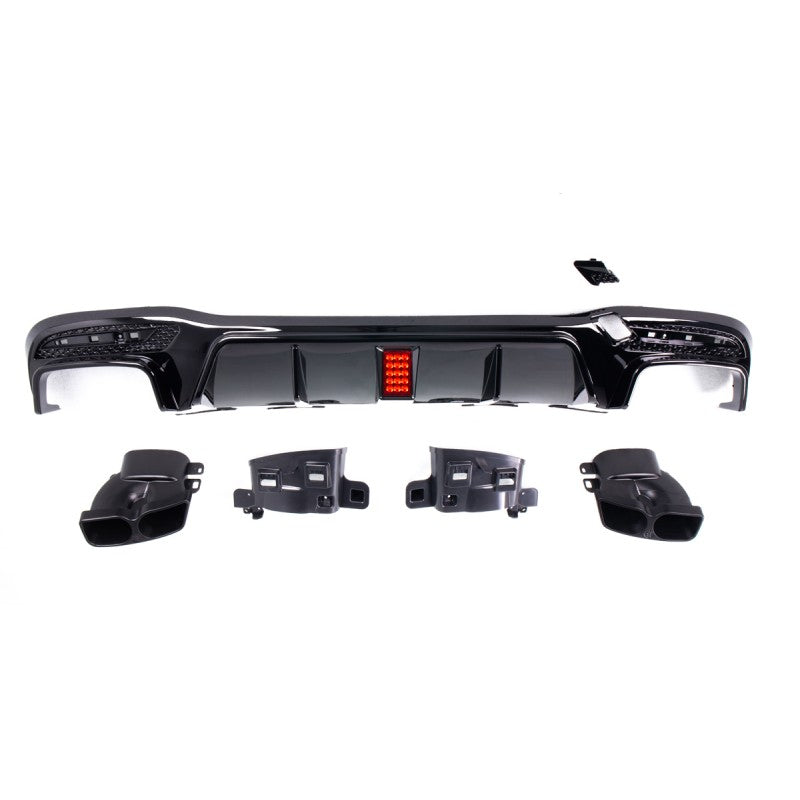 W166 15-19 B-style rear diffuser w/brakelight