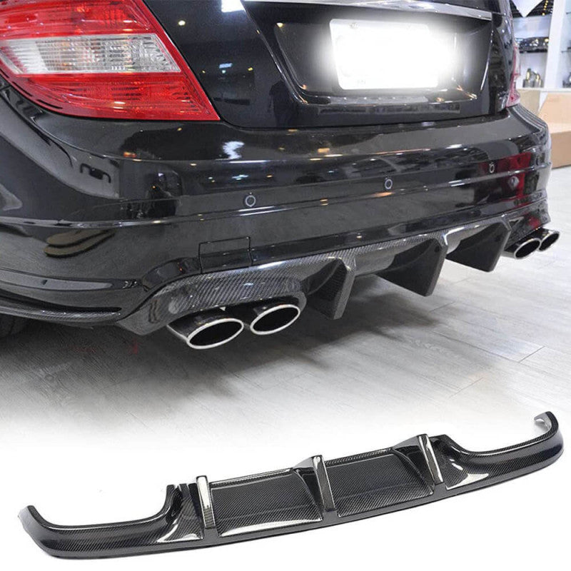 W204 C63 08-11 JDM carbon fiber diffuser