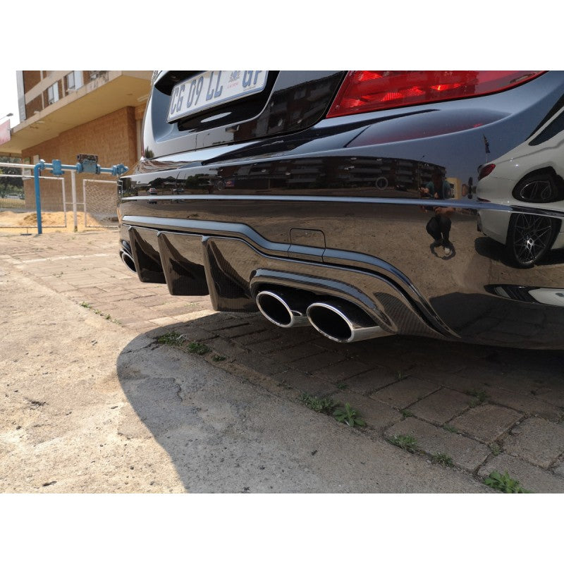 W204 C63 12-15 carbon fiber rear diffuser