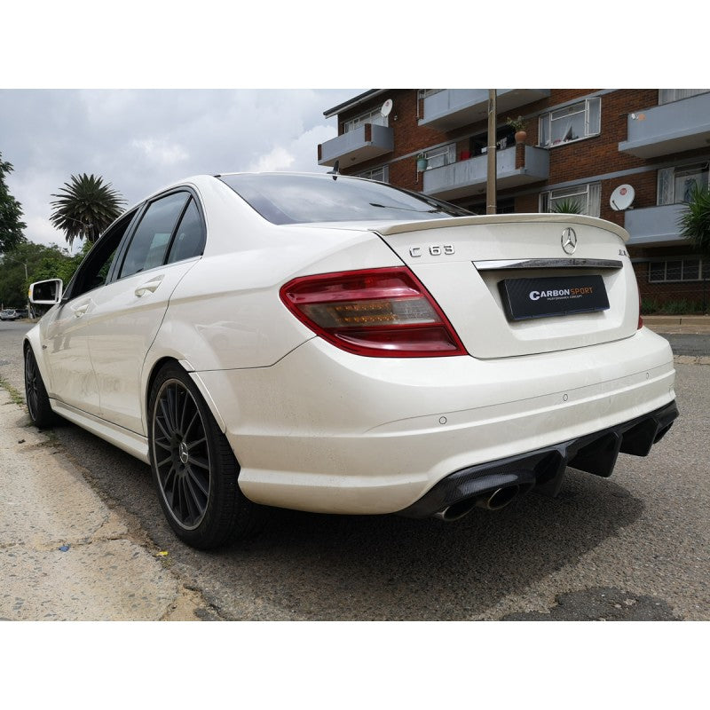 W204 C63 08-11 AMG carbon fiber rear diffuser