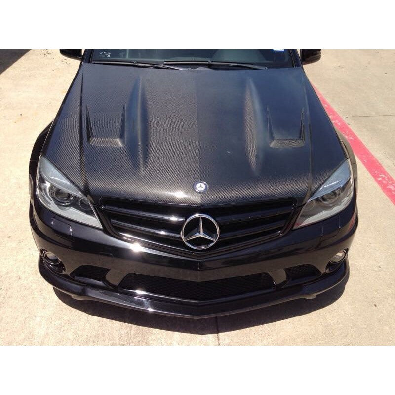 W204 C63 carbon fiber bonnet