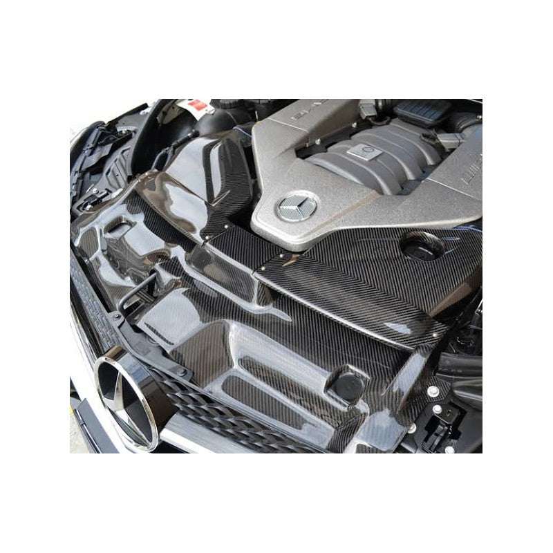 W204 C63 carbon fiber intake covers