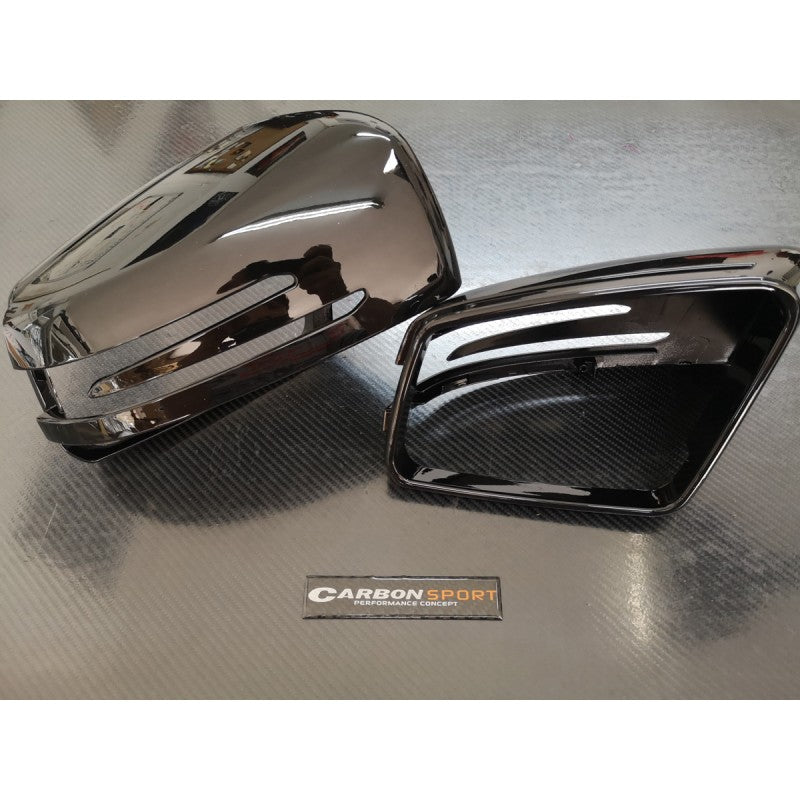 W204 W211 W176 W117 replacement gloss black mirror cover