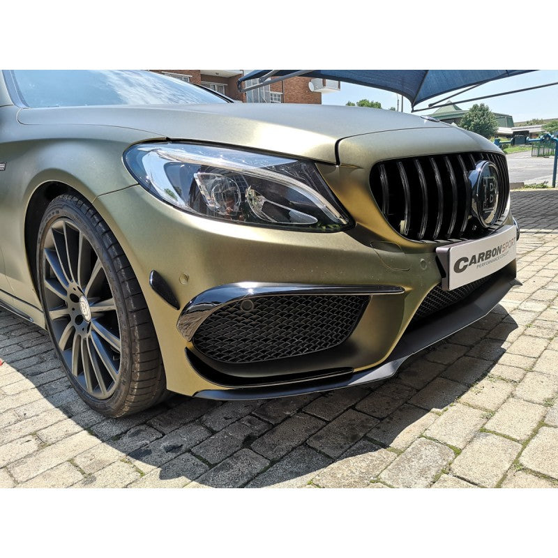 W205 15-18 AMG front bumper 6pcs canards