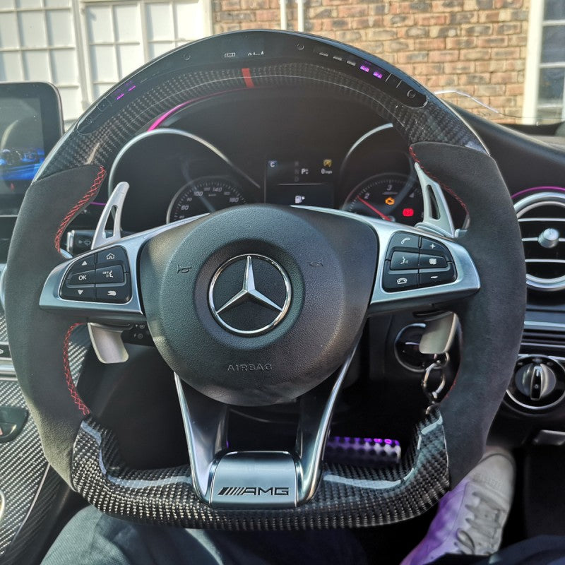 W205 15-18 AMG OHC LED carbon fiber steering wheel