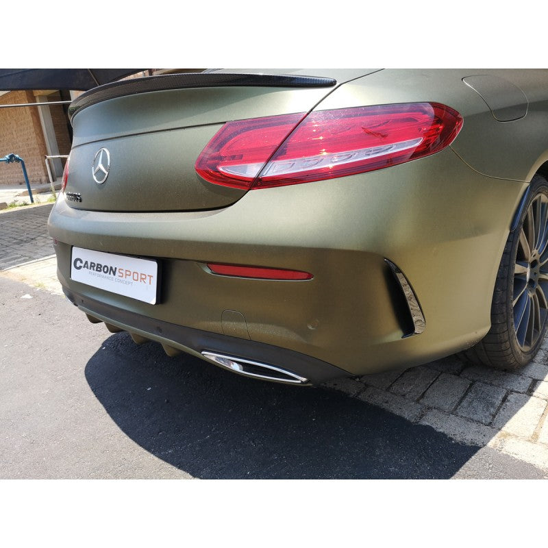 W205 AMG rear bumper canards