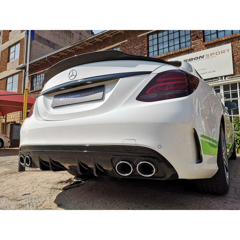 W205 4D AMG C43-style rear diffuser