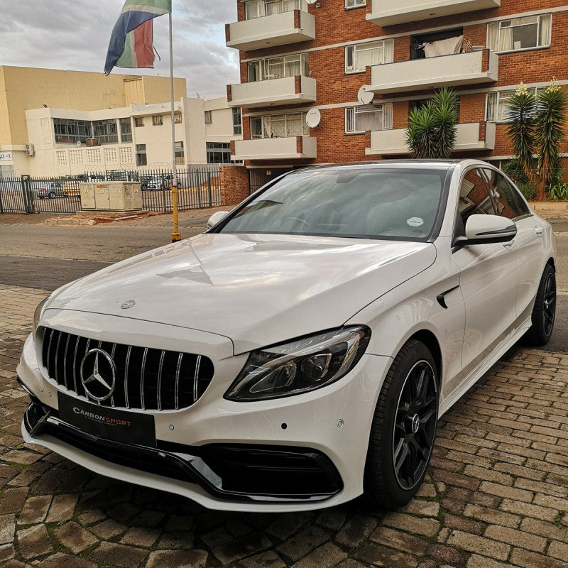 W205 C63 style front bumper for non-C63