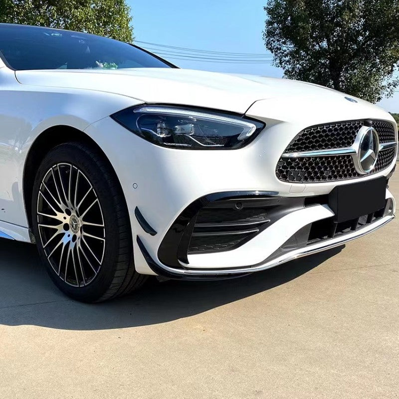 W206 6pcs front bumper canards