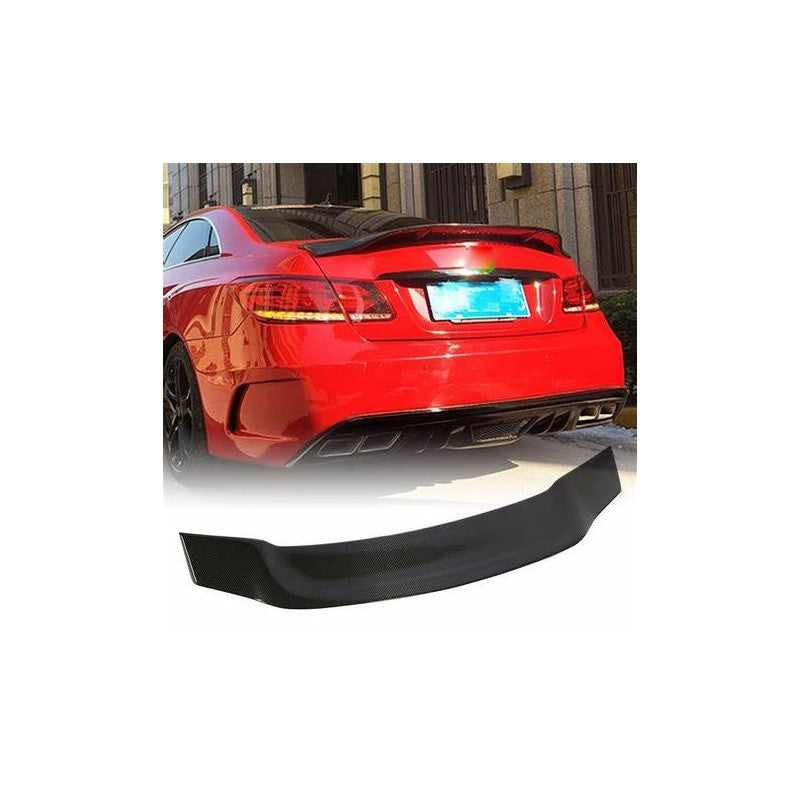 W207 R style carbon fiber boot spoiler
