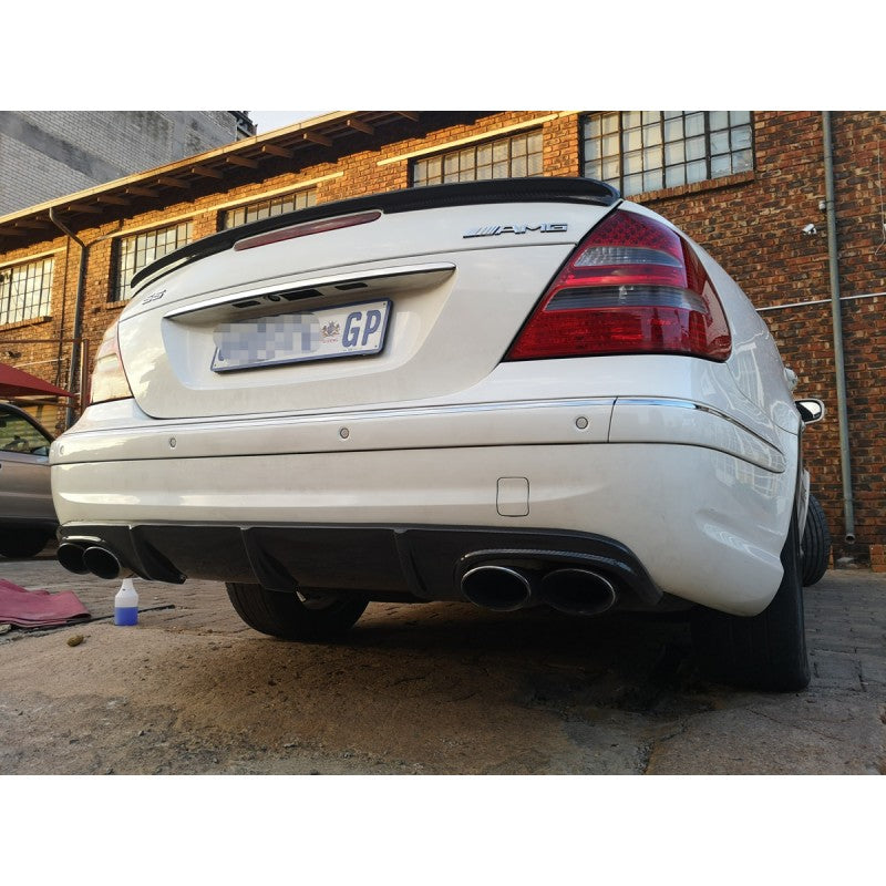 W211 E55 AMG carbon fiber diffuser
