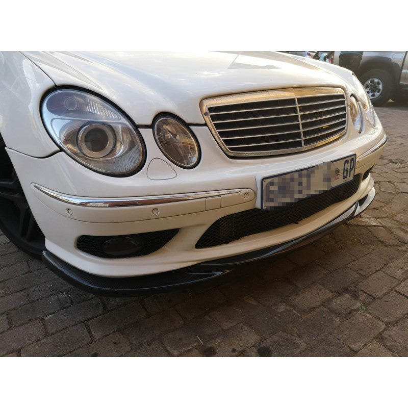 W211 E55 AMG CS-style carbon fiber front lip