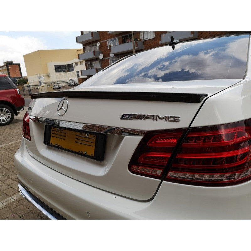 W212 AMG carbon fiber boot spoiler