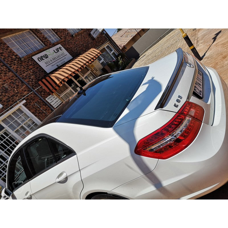 W212 AMG carbon fiber boot spoiler