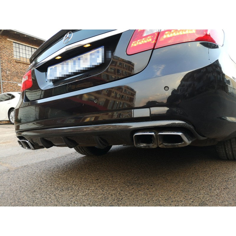W212 E63 V style carbon fiber rear diffuser