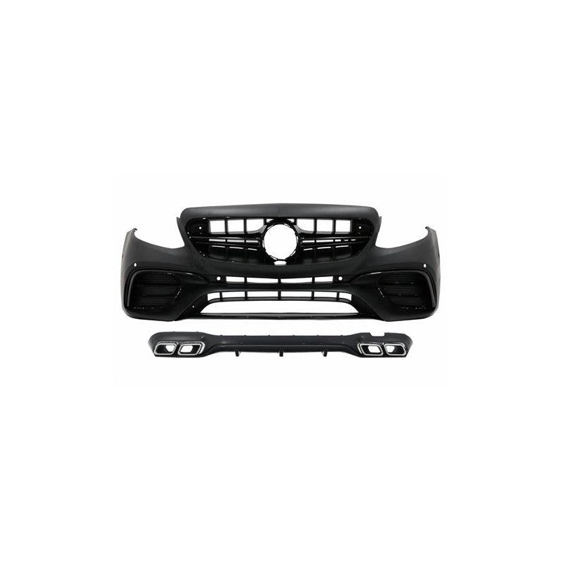 W213 17-20 E63 AMG front bumper & diffuser w/tailpipe