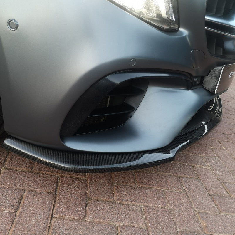 W213 E63 MX style carbon fiber front lip