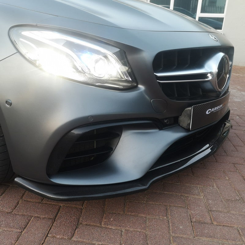 W213 E63 MX style carbon fiber front lip