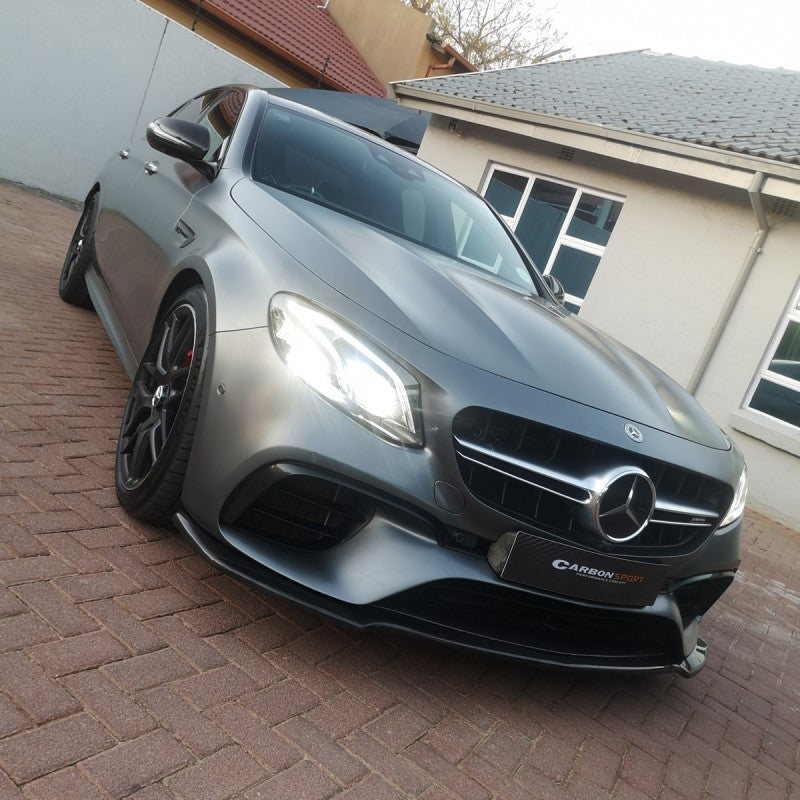 W213 E63 MX style carbon fiber front lip