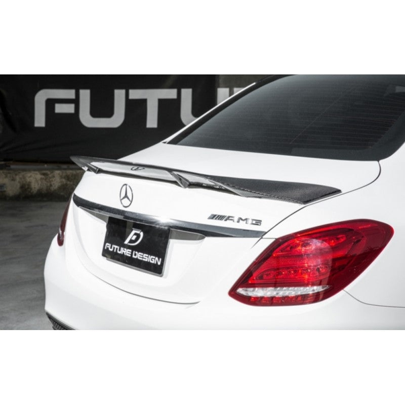 W218 R-style carbon fiber boot spoiler