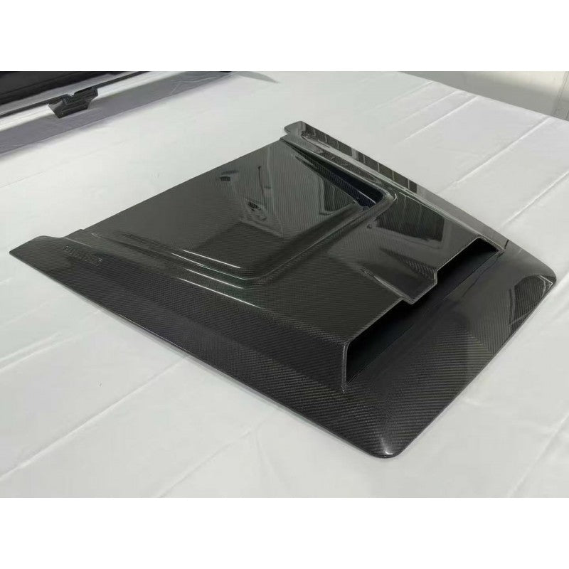 W465 dry carbon hood scoop
