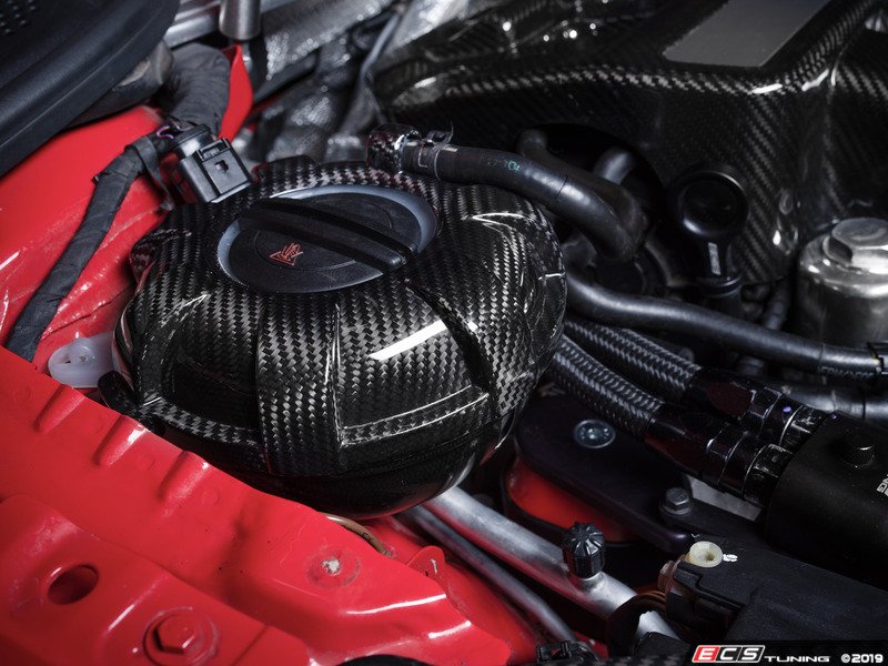 ECS Tuning Black Carbon Fiber Expansion Tank Cover Kit - ES3575771